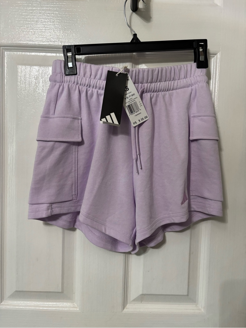 adidas Women's Lavender Athletic Cargo Shorts